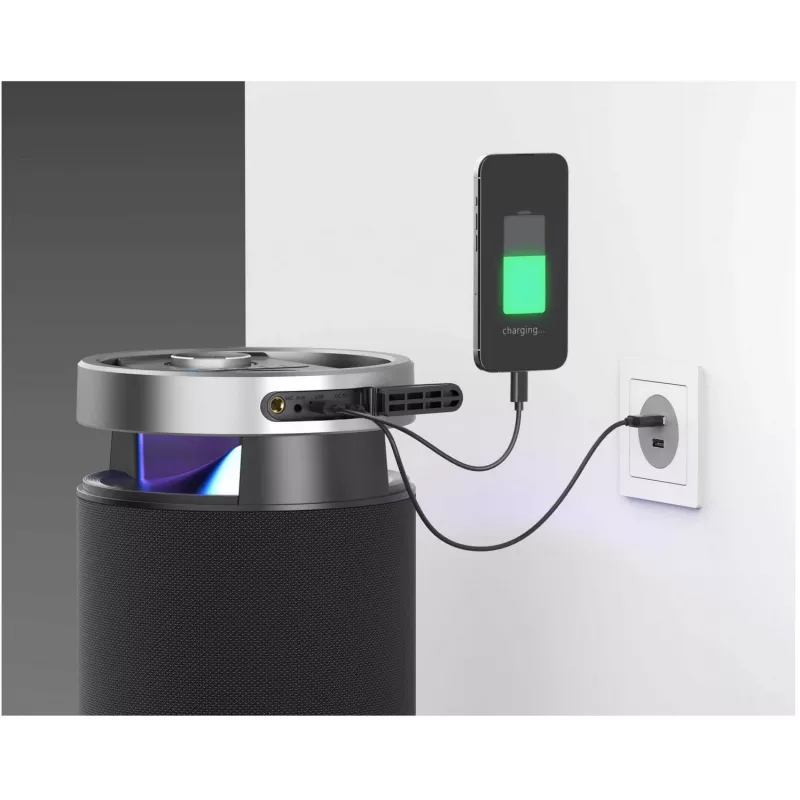 Przenośny głośnik Bluetooth SENCOR Resonex Lounge 130W, wodoodporny IPX7, TWS, oświetlenie LED