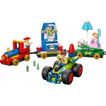 LEGO Disney Toy Story Pociąg świąteczny i samochód RC zestaw 43264 — 206 elementów, 4 minifigurki, wiek 4+