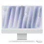 Apple 24-calowy iMac z wyświetlaczem Retina 4.5K, szkło nanostrukturalne: układ M4 z 10-rdzeniowym CPU i 10-rdzeniowym GPU, 256 GB SSD, 16 GB - Srebrny (MD3H4D/A)