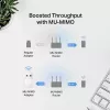 Sieciowy adapter USB MERCUSYS MA30N — dwuzakresowe Wi‑Fi (2,4/5 GHz), 400/867 Mbps, USB 2.0, antena wewnętrzna, biały