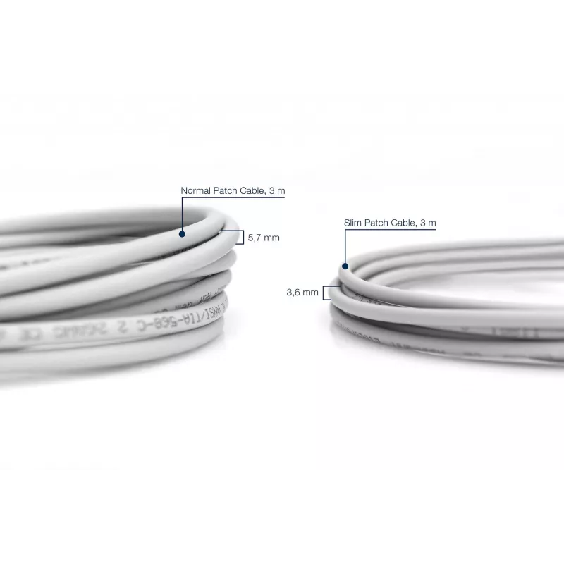 Kabel sieciowy Digitus CAT 6 U/FTP cienki patch cord RJ-45 Cat6 2m szary