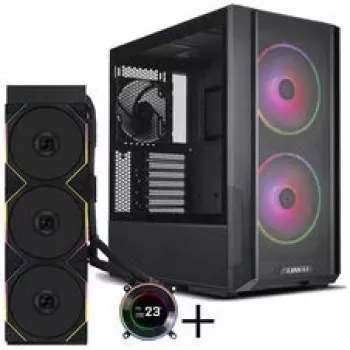 Lian Li LANCOOL 216 PC-Enclosure Bundle + HYDROSHIFT II LCD-C 360TL AiO - czarny
