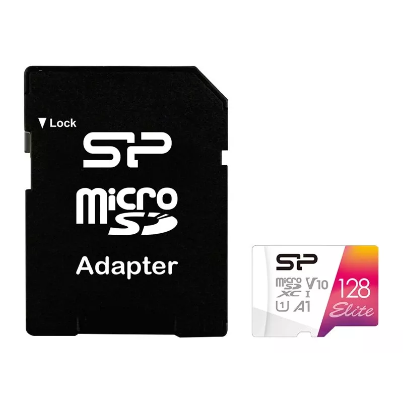 Silicon Power | Karta pamięci microSDHC UHS-I | Elite | 128 GB | microSDHC/SDXC | Klasa 10