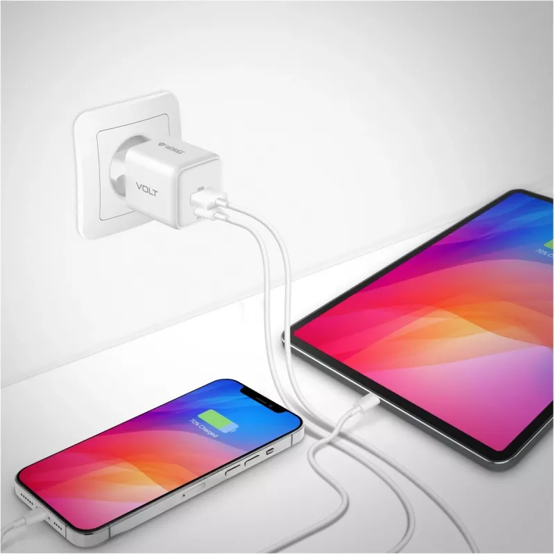 Ładowarka sieciowa USB C/A YENKEE YAC G38 20W 3A Power Delivery (USB‑C i USB‑A)
