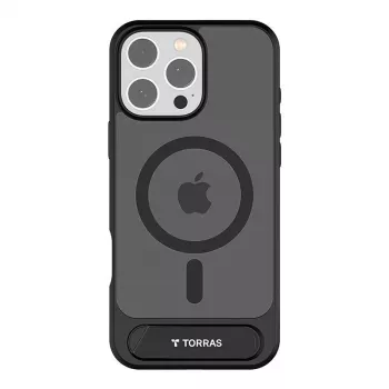 Etui ochronne Torras Pstand Series do iPhone 16 Pro — czarny