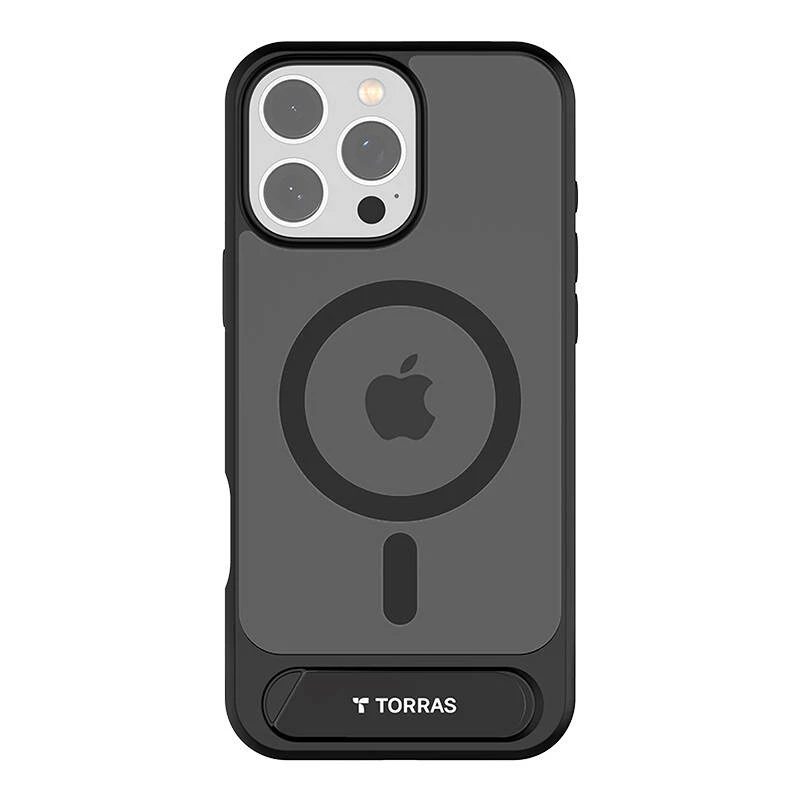 Etui ochronne Torras Pstand Series do iPhone 16 Pro — czarny