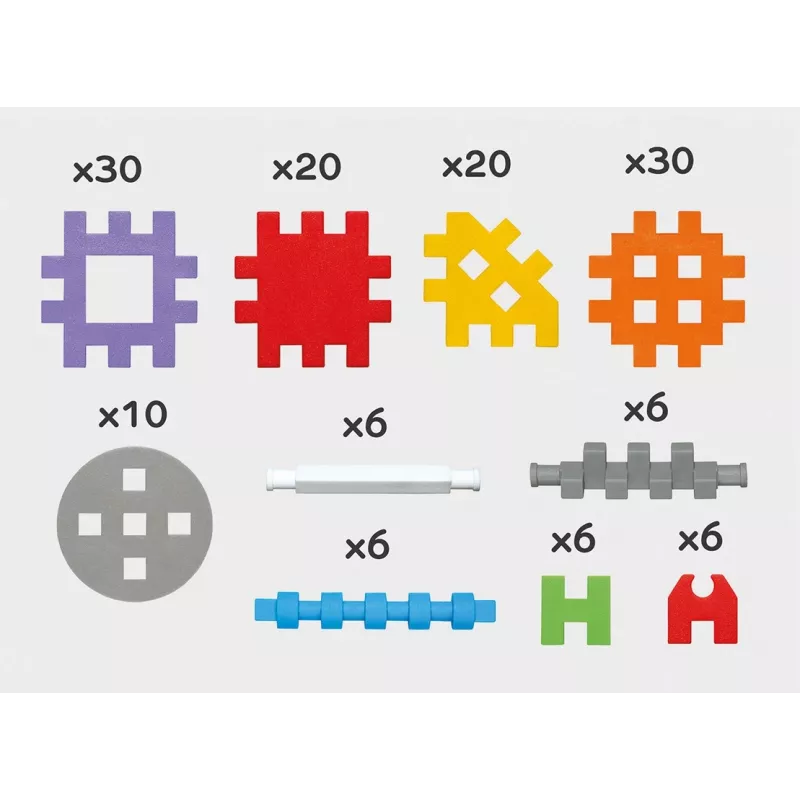 Mini Waffle klocki konstrukcyjne 140 sztuk w Konstruktorze MARIOINEX 902363