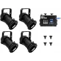 Zestaw spotów PAR-16 EUROLITE dim2warm EDX-4 DMX RDM LED dimmerpack (model 20000694)