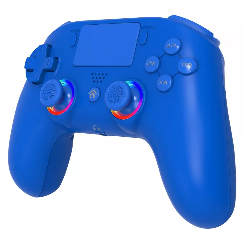 Bezprzewodowy kontroler LED SUBSONIC SA5639-3 do PS4 i PC, niebieski gamepad bezprzewodowy