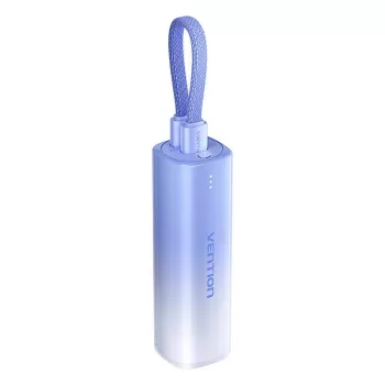 Przenośny powerbank Vention FHWL0 5000 mAh, niebieski, 1x USB Type-C, wskaźniki LED