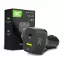Ładowarka samochodowa do urządzeń mobilnych zielony Cell CAD33, 42W, USB-C PD + USB-A QC3.0, wejście 12/24V, wyjście 5–12V