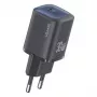 usams 30W GaN USB-C Fast Charger USA001446 — przenośna ładowarka ścienna USB-C PD 30 W, czarna
