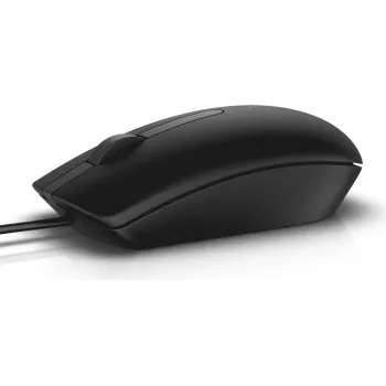 Dell MS116 - Mysz - optyczna - 2 przyciski - przewodowa - USB - czarna - do Chromebook 11 3180, 13 3380, Latitude 34XX, 5285 2-in-1, Precision 35XX, 55XX, 75XX, 77XX (JD7XG)