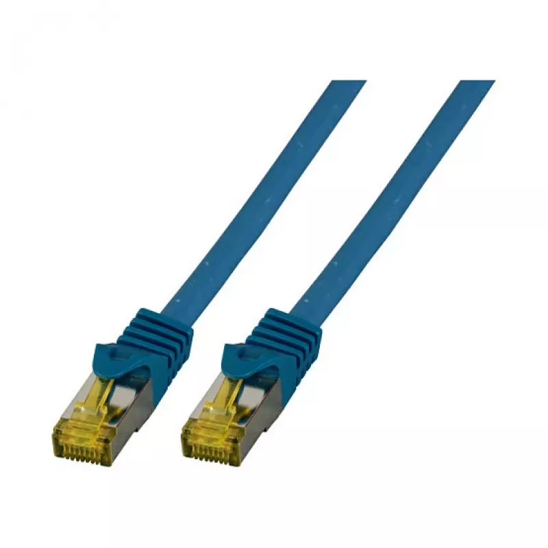 EFB-Elektronik RJ45 kabel krosowy Cat.6A S/FTP LSZHCat.7 przewód instalacyjny niebieski 3m Producent: EFB Elektronik (MK7001.3BL)