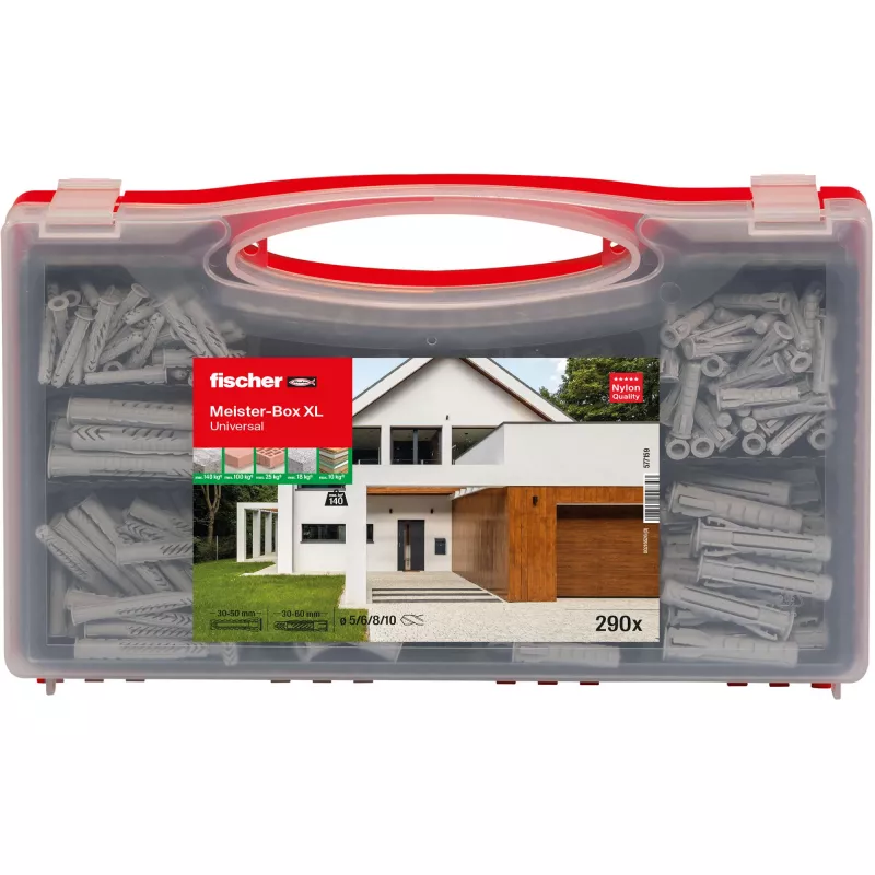 fischer 577159 Meister-Box XL zestaw kołków rozporowych 290 szt. (577159)