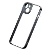 Zestaw przezroczystego etui z brokatem i szkła hartowanego Baseus do iPhone 14 Plus (czarny)