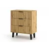 SCANDI 3S cienki dąb ARTISAN komoda