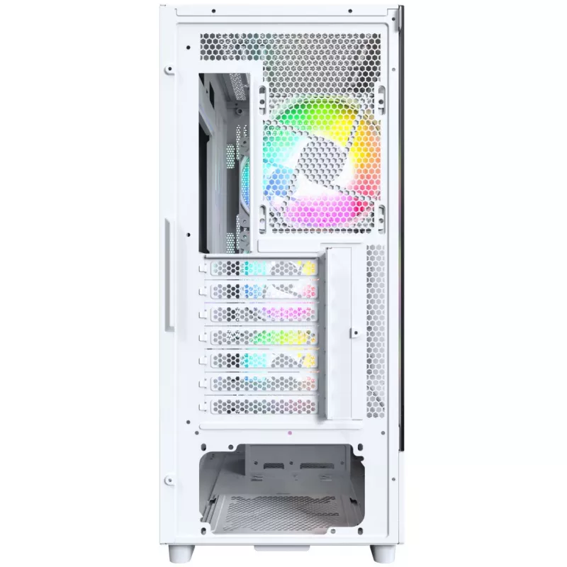 Obudowa PC Montech X5 Midi Tower Biała ATX 3 wentylatory 140 mm