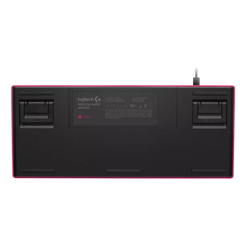Klawiatura gamingowa Logitech G 920-013249 USB AZERTY francuska różowa tenkeyless