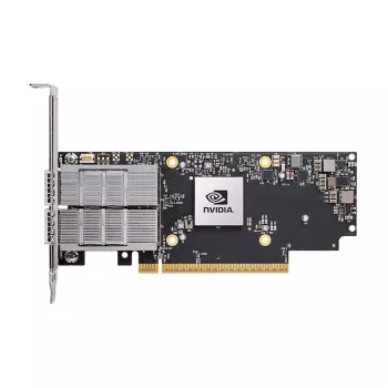 Karta sieciowa NVIDIA ConnectX-7 Wewnętrzna Fiber 50000 Mbit/s PCIe, czarno-szara