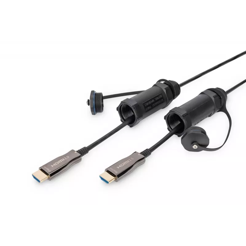 Digitus 4K HDMI AOC Armored Connecting kabel 10m 2.0 14.4 Gbit/s