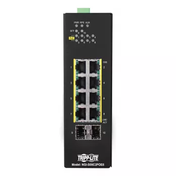 Tripp Lite NGI-S08C2POE8 Przełącznik sieciowy zarządzalny Gigabit Ethernet (10/100/1000) Power over Ethernet (PoE) Czarny (NGI-S08C2POE8)