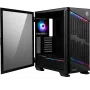 MSI MPG VELOX 100P AIRFLOW obudowa komputerowa Midi Tower do gier 'Czarna, 3 wentylatory 120 mm + 1 wentylator 120 mm ARGB, pasek LED ARGB, USB Typ-C, 1 szkło hartowane, środkowa, E-ATX, ATX, mATX, mini-ITX'