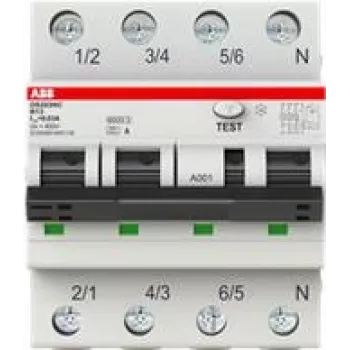 ABB RCBO Switch DS203NCA-B32/03P+N DS203NC B32 A30 - Wyłącznik nadprądowo-różnicowy (2CSR256140R1325)