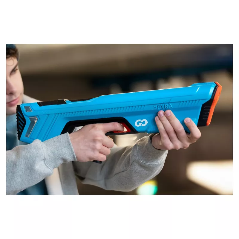 Pistolet na wodę SpyraOne SPGO1B — wbudowany zbiornik, czerwony, strumień wody 15,24 m