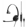 EPOS IMPACT SC 230 USB MS II Mono USB-A zestaw słuchawkowy z regulacją połączeń w linii, certyfikat Microsoft (1000578)