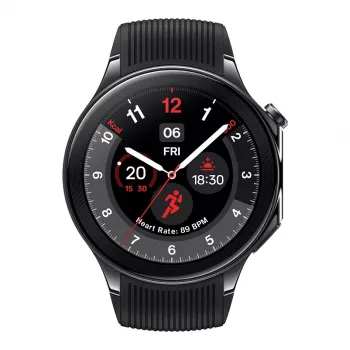 OnePlus Watch 2 - 46 mm - inteligentny zegarek z paskiem - Fluoroelastomer - Rozmiar nadgarstka: 140-210 mm - Wyświetlacz 3,63 cm (1,43 inch)