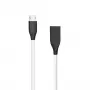 Kabel silikonowy USB-Micro USB (biały, 1 m)