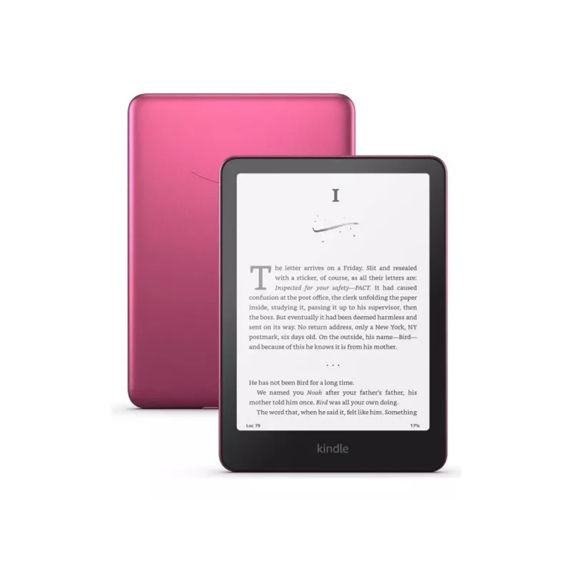 Czytnik Amazon Kindle Paperwhite Signature Edition 2024 — 7-calowy wyświetlacz, 32 GB, wodoodporność IPX8, USB-C, malinowy