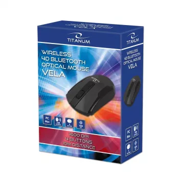 Mysz Esperanza TM123 Bezprzewodowa Bluetooth 4D Vela Czarna
