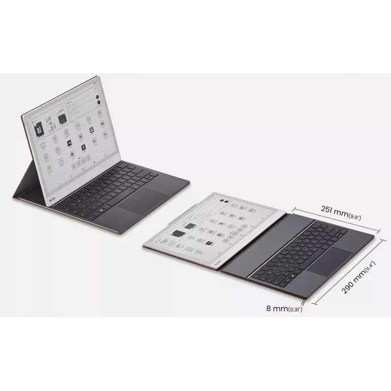 Etui z klawiaturą do Onyx Boox Note Max i Tab X C — brązowe etui ochronne ze zintegrowaną klawiaturą