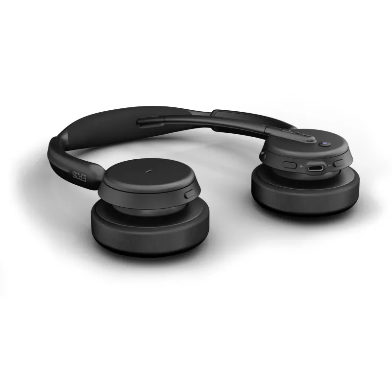 Epos Impact 500, Binaurales (beidseitiges)-Headset, Bluetooth ANC, MS Teams zertifiziert, incl. USB-C Dongle mit USB-A-Adapter