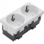 HAGER ESR2339010 Gniazdo Schuko 2-krotne Rastec 33G rw (ESR2339010)