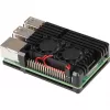 JOY-IT RPI CASE ALU07F - Obudowa do Raspberry Pi 4, Alu, Wentylator, czarna (RB-ALUCASEP4+07FAN)