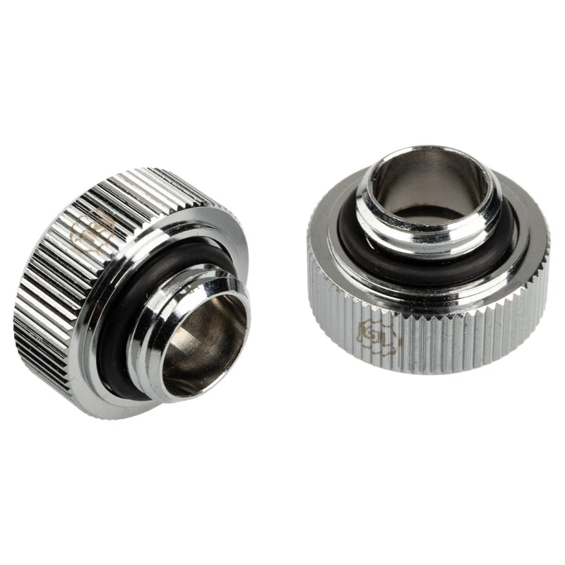 Adapter G1/4 cala męski do twardej rury 16 mm BitsPower Touchaqua TA-FH16-GS, 2 szt., srebrny