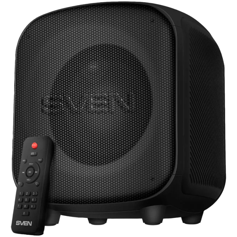 Głośnik SVEN PS-555, czarny, moc wyjściowa 65 W (RMS), TWS, Bluetooth, USB, microSD, pilot, bateria litowa