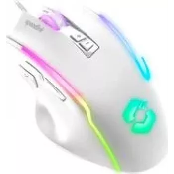 Przewodowa mysz gamingowa Speedlink DECUS USB biała — ergonomiczna konstrukcja, model SL-680024-WT