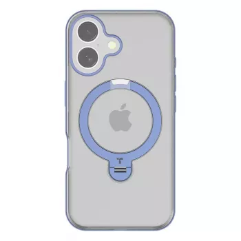 Etui ochronne na telefon Torras Ostand Spin dla iPhone 16 — niebieski, smukły profil, kompatybilne z ładowaniem bezprzewodowym
