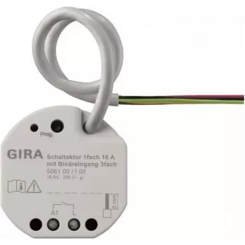 Gira aktuator przełączający 1-kanałowy 16A UP KNX Secure 506100 (506100)