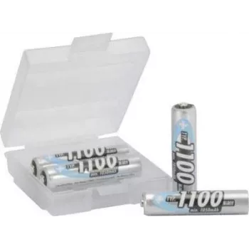 Ansmann Micro AAA akumulatory NiMH 4 szt. + pudełko 1100 mAh 1,2 V 1 zestaw 1311-0002 - Micro (AAA) - 1,10