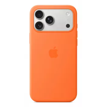 Apple iPhone 17 Pro Max Silikonowe Etui MagSafe Pomarańczowe