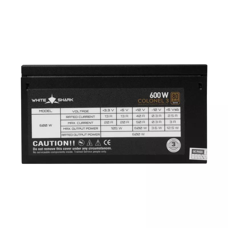 Zasilacz White Shark GPSU-B600S Colonel-3 600W