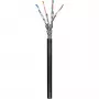 Wentronic goobay - Kabel w zwoju - 100,0m - SFTP, PiMF - CAT 6 - linka - czarny (57195)