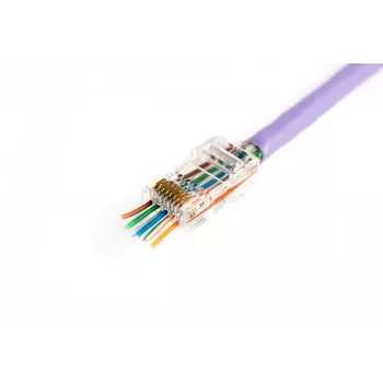 Złącze przewodu RJ45 Digitus X-ML-6U-EZ przezroczyste męskie 100 szt.