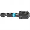 Makita Impact Black - Buchsen-Adapter - 3/8 - square - Sechs-Punkt - 1/4 - Inbus - Länge: 50 mm