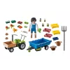 Traktor żniwny z przyczepą Playmobil - zabawa na niby i kreatywna dla dzieci w wieku 6-9 lat - Fat Brain Toys